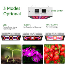 Carica l'immagine nel visualizzatore di Gallery, Olafus 300W Grow Light Lampada per Piante VEG&amp;Bloom 3 Modalità Spettro... - Ilgrandebazar