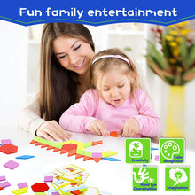 Carica l'immagine nel visualizzatore di Gallery, Joy-Jam Modello in Legno Blocchi Forme Geometriche Giocattoli Educativi Regalo per Bambini