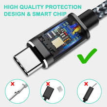 Carica l'immagine nel visualizzatore di Gallery, Autkors Cavo USB C, [2M*2 ] Nylon Intrecciato Tipo C Carica Rapida... - Ilgrandebazar