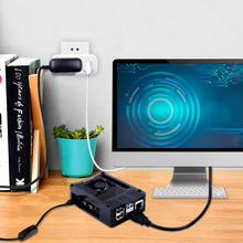 Carica l'immagine nel visualizzatore di Gallery, Bruphny Case per Raspberry Pi 4 con Ventola, 5V 3A USB-C HDMI Cavo - Ilgrandebazar