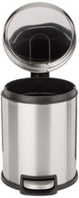 Carica l'immagine nel visualizzatore di Gallery, AmazonBasics - Pattumiera rotonda con chiusura silenziosa, 5 l 5 l, Satin - Ilgrandebazar