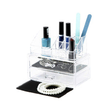 Carica l'immagine nel visualizzatore di Gallery, Ordinare&amp;Co Cosmetic Organizer Blocco 2 Cassetti Non applicable, Trasparente