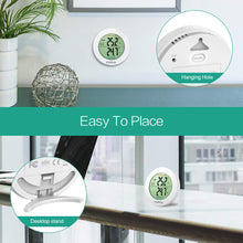 Carica l'immagine nel visualizzatore di Gallery, ORIA Termometro Interno Digitale, Wireless 1 Sensori Wireless, Bianco A
