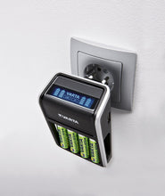 Carica l'immagine nel visualizzatore di Gallery, Varta Caricatore A Spina Lcd Aa/Aaa/9V E 2 / 4 - AA / AAA, Nero/Antracite - Ilgrandebazar