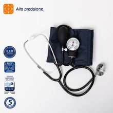 Carica l'immagine nel visualizzatore di Gallery, Pic Solution ClassicStethoMED - Misuratore di Pressione Aneroide Con Stetoscopio per Uso Professionale