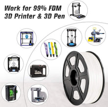 Carica l'immagine nel visualizzatore di Gallery, ABS Filament 1.75mm, SUNLU ABS Filament for 3D Printer, Dimensional Accuracy +/- 0.02 mm, ABS White 1KG