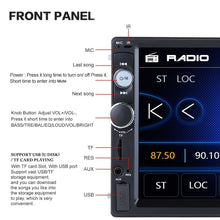 Carica l'immagine nel visualizzatore di Gallery, CAMECHO 7010B Bluetooth Autoradio 2 DIN 7 Pollici 17.8 x 10 x 6.3 cm, nero - Ilgrandebazar