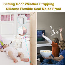 Carica l'immagine nel visualizzatore di Gallery, Porta scorrevole Weather Stripping porta autoadesiva fondo silicone... - Ilgrandebazar