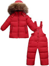 Carica l'immagine nel visualizzatore di Gallery, Zoerea Tuta da Sci per Bambino Unisex Set Tute Completo Neve 2 Pezzi...