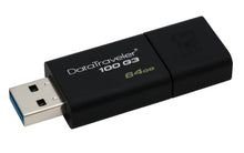 Carica l'immagine nel visualizzatore di Gallery, Kingston DataTraveler 100 G3-DT100G3/64GB-3P, USB 3.0, 3.1 64 GB-3P, Nero - Ilgrandebazar