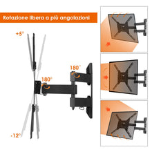 Carica l'immagine nel visualizzatore di Gallery, SIMBR Supporto Tv a Parete 17-55''Inclinabile e girevole, 17-55 Pollici