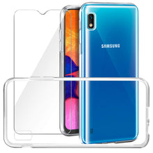 Carica l'immagine nel visualizzatore di Gallery, Leathlux Cover Samsung Galaxy A10 Custodia Trasparente + Pellicola chiaro - Ilgrandebazar