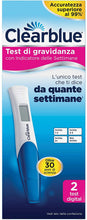 Carica l'immagine nel visualizzatore di Gallery, Clearblue Test di Gravidanza Digitale con Indicatore delle Settimane - Pacco con 2 test