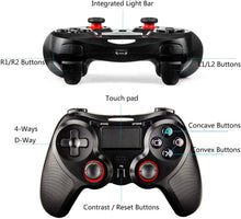 Carica l'immagine nel visualizzatore di Gallery, JAMSWALL Controller Wireless PS4, Controller di Wireless Bluetooth, Controller di Gioco Senza Fili con Joypad del Dualshock per PS4 Slim/PRO And PC(Windows 7/8/8.1/10