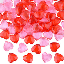 Carica l'immagine nel visualizzatore di Gallery, TUPARKA 60 PZ Cuori in Acrilico Rosso per 60pcs - Ilgrandebazar