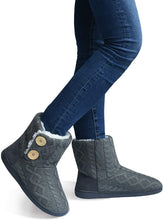 Carica l'immagine nel visualizzatore di Gallery, ONCAI Pantofole da Donna Calde Pantofole in Tessuto a Maglia Comode Pantofole Antiscivolo Fashion