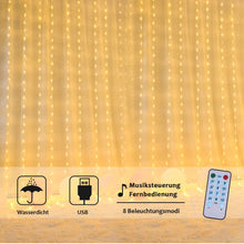 Carica l'immagine nel visualizzatore di Gallery, OUSFOT Tenda Luminosa， Cascata di Luci ，Catena Luminosa,Stringa - Ilgrandebazar