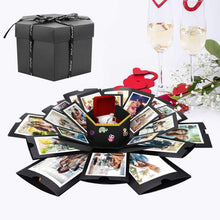 Carica l'immagine nel visualizzatore di Gallery, WisFox Explosion Box, Creativo Fai Da te a Sorpresa Esplosione Regalo Nero - Ilgrandebazar