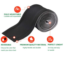 Carica l'immagine nel visualizzatore di Gallery, Tubo Raccogli Cavi Guaina Neoprene per Cable Management Reversibile... - Ilgrandebazar