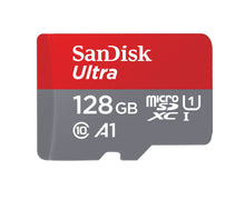 Carica l'immagine nel visualizzatore di Gallery, SanDisk Ultra Scheda di Memoria MicroSDXC da 128 GB e 128 GB, Rosso/Grigio