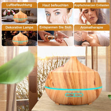 Carica l'immagine nel visualizzatore di Gallery, 400ml Diffusore di Oli Essenziali, Aromi con 7 colori LED... - Ilgrandebazar