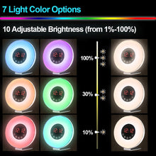 Carica l'immagine nel visualizzatore di Gallery, Wake-Up Light con Effetto Alba, Radiosveglia Luce Notturna 7 Colori, 6639 - Ilgrandebazar
