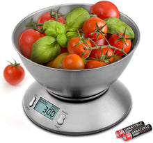 Carica l'immagine nel visualizzatore di Gallery, Etekcity UTEN Bilancia da Cucina Elettronica in Acciaio Inossidabile 5kg/ Argento