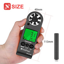 Carica l'immagine nel visualizzatore di Gallery, Anemometer Handheld Wind Speed Meter Gauge HoldPeak 816b Anemometro Digitale - Ilgrandebazar