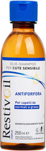Carica l'immagine nel visualizzatore di Gallery, Restivoil Complex Antiforfora Olio-Shampoo per Cute Sensibile e per Capelli Normali e Grassi, senza Agenti Schiumogeni e Aggressivi, 250 ml