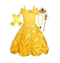 Carica l'immagine nel visualizzatore di Gallery, ALEAD Costume da Principessa Belle Vestiti ed Accessori di Guanti, Diadema,... - Ilgrandebazar