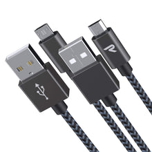 Carica l'immagine nel visualizzatore di Gallery, Cavo Micro USB [ 1M - 2Pezzi ] Rampow Trasferimento Dati e Ricarica Rapida,... - Ilgrandebazar