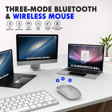 Carica l'immagine nel visualizzatore di Gallery, INPHIC Mouse Bluetooth, Wireless Bluetooth Ricaricabile Argento - B - Ilgrandebazar