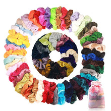 Carica l'immagine nel visualizzatore di Gallery, Wanxida 50 Pezzi Elastici per Capelli in Velluto, Scrunchies Velluto,... - Ilgrandebazar