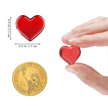 Carica l'immagine nel visualizzatore di Gallery, Fangoo 220 Pezzi Gemme a Cuore Piatto in Acrilico Rosa con 1LB, Rosso - Ilgrandebazar