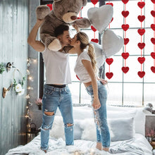 Carica l'immagine nel visualizzatore di Gallery, LANMOK Decorazione Bandiera Cuore,12 Pezzi Cuore San Valentino...
