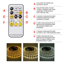 Carica l'immagine nel visualizzatore di Gallery, URAQT Striscia LED 5M，Impermeabile Bianco Freddo &amp; Caldo 5m - Ilgrandebazar