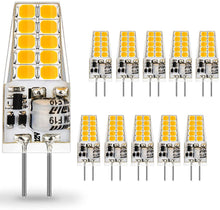 Carica l'immagine nel visualizzatore di Gallery, Lampadina LED G4 3.5W, Bianco Caldo 3000K, 10 X 3000k
