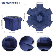 Carica l'immagine nel visualizzatore di Gallery, WisFox Explosion Box, Creativo Fai Da te a Sorpresa Esplosione Regalo Blu - Ilgrandebazar