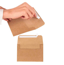 Carica l'immagine nel visualizzatore di Gallery, Confezione da 50 buste quadrate in carta kraft con linguetta, brown - Ilgrandebazar