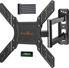 Carica l'immagine nel visualizzatore di Gallery, Perlegear PGMFK6 Supporto TV con Braccio 23-55 pollici da parete, Nero