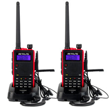 Carica l'immagine nel visualizzatore di Gallery, Retevis RT5 Walkie Talkie Professionali 7W Doppia Banda 128 2 Pezzi, rosso - Ilgrandebazar