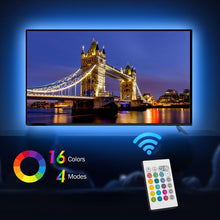 Carica l'immagine nel visualizzatore di Gallery, Retroilluminazione TV LED ad USB di Lunghezza 2.4M Adatto per HDTV da 40-65... - Ilgrandebazar
