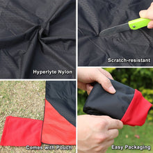 Carica l'immagine nel visualizzatore di Gallery, BeiLan Coperta Mini Pocket picnic bene di (Nero &amp; Rosso) - Ilgrandebazar