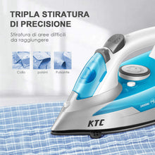 Carica l'immagine nel visualizzatore di Gallery, Ferro da stiro 2400 W - a vapore KotiCidsin - 300 ml - Blu - Ilgrandebazar