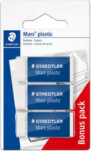 Carica l'immagine nel visualizzatore di Gallery, Staedtler Mars plastic 526 53 Gomma, 40 x 19 x 13 mm, Confezione da 3