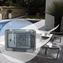 Carica l'immagine nel visualizzatore di Gallery, 4Box 4B.W.RAL.015, Wide IP55, Presa Elettrica da Esterno per Scatola Grigio - Ilgrandebazar