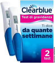Carica l'immagine nel visualizzatore di Gallery, Clearblue Test di Gravidanza Digitale con Indicatore delle Settimane - Pacco con 2 test