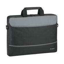 Carica l'immagine nel visualizzatore di Gallery, Targus Topload Intelletto Borsa da Trasporto per Notebook 15.6", Nero/Grigio - Ilgrandebazar