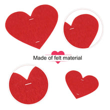 Carica l'immagine nel visualizzatore di Gallery, TUPARKA 2 Taglie 100 Pezzi San Valentino Cuore Ghirlanda Rosso Feltro Cuore... - Ilgrandebazar
