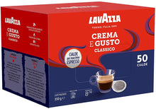 Carica l'immagine nel visualizzatore di Gallery, Lavazza (Roast and Ground) Crema E Gusto Classico, Caffè Macinato Espresso In Cialde, 4 Confezioni da 50 Cialde